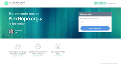 Desktop Screenshot of pinkhope.org